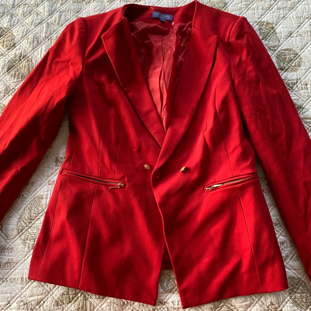 Red blazer